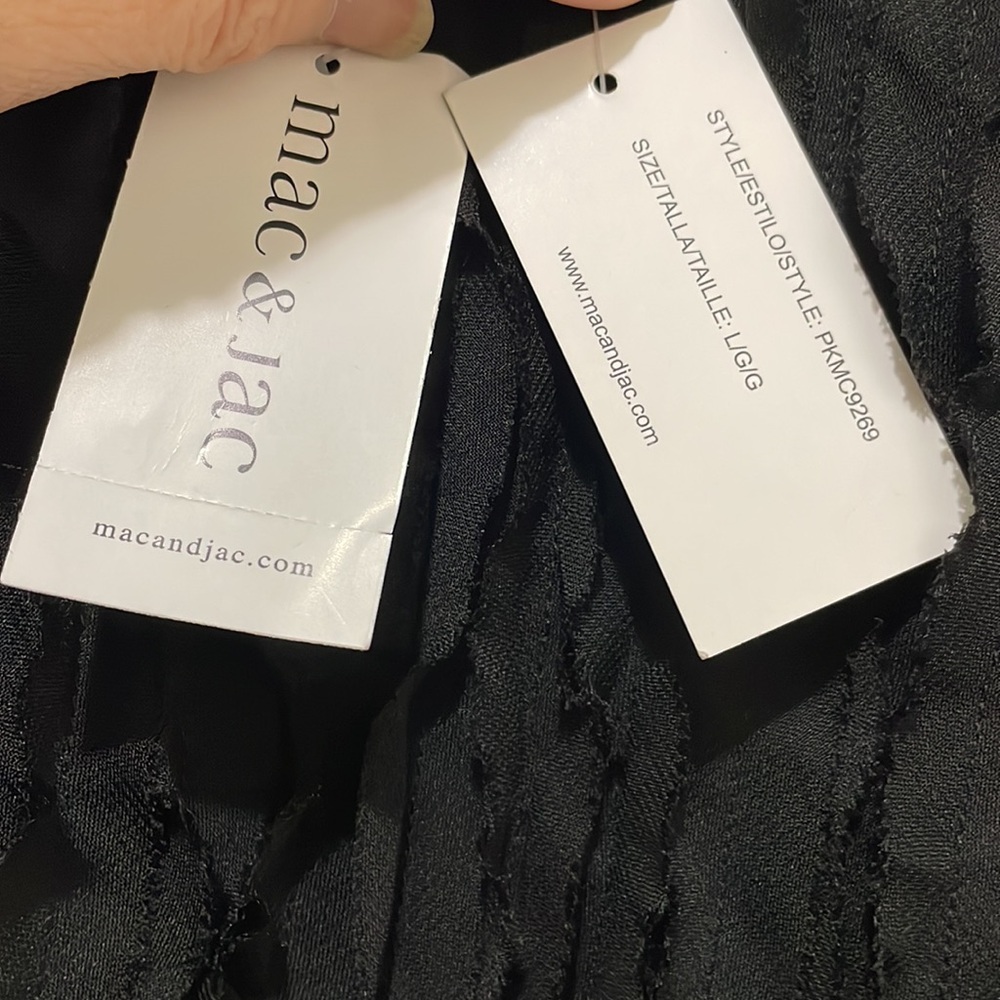 Mac & Jac black sleeveless dress (sz l) - Picture 4 of 11